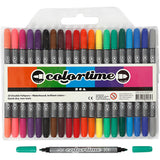 Marqueurs double face Creativ company - couleurs de base, 20 pcs.