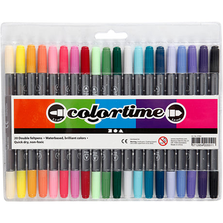 Marqueurs à double facteur - couleurs supplémentaires, 20e.