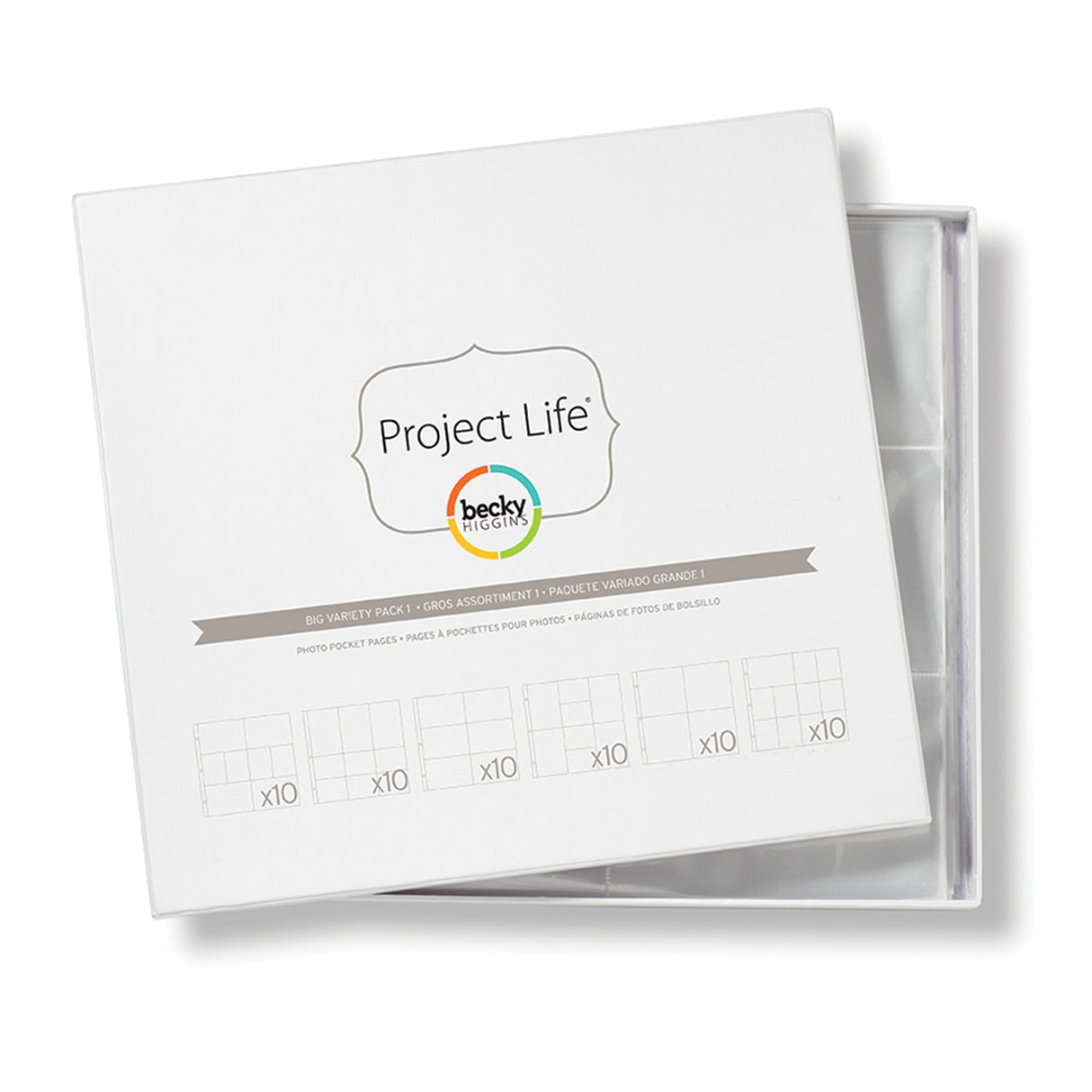 Vie du projet • Pack varié de pages de poche pour photos de Becky Higgins 30,5 x 30,5 cm