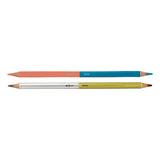 Crayon 12x2 couleurs. triangulaire. 3 mm g