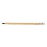 Crayon en bambou sans fin, rond avec gomme.