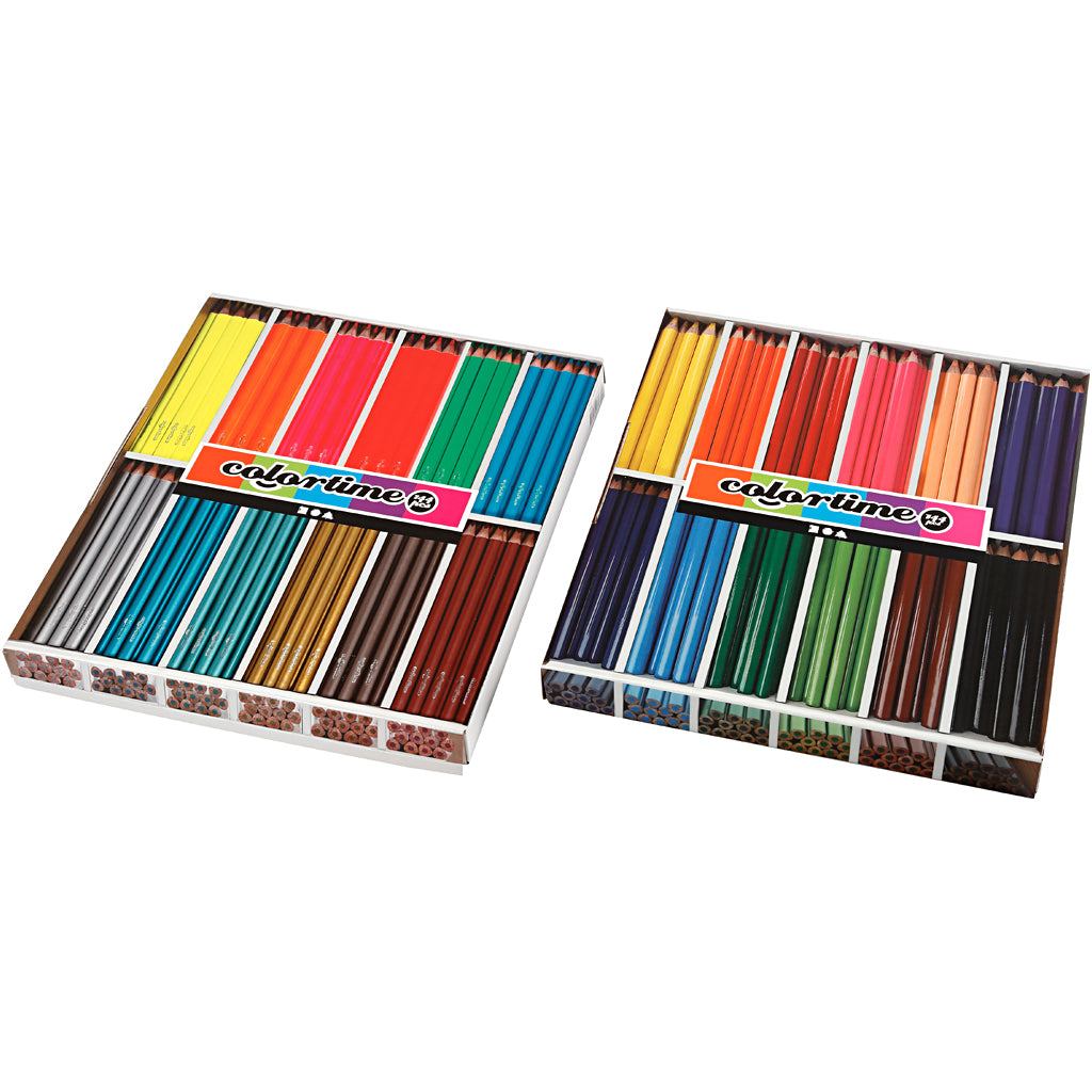 Crayons de couleur Creativ Company diverses couleurs, 288e.