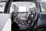 Trixie Car Say Pootprint Nylon Fleece Black Beige