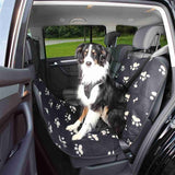 Trixie Car Say Pootprint Nylon Fleece Black Beige