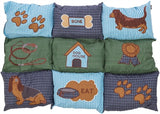 Coussin pour chien Trixie patchwork bleu vert