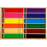 Crayons de couleur Creativ company, recharge 5 mm, jumbo, différentes couleurs, 144 pièces 1 boîte