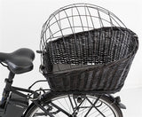 Panier à vélo Trixie avec wire dôme à l'arrière noir