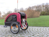 Trixie Dog Bike Cart schwarz rot