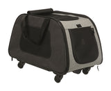 Trixie chariot panier de voyage noir gris clair