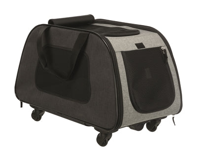 Trixie chariot panier de voyage noir gris clair