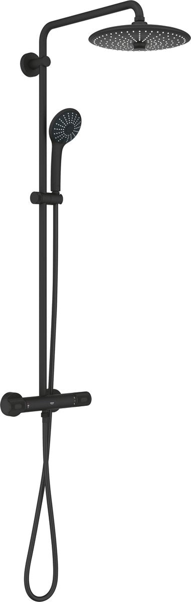 Système de douche Grohe quickfix vitalio joy 260 - mural - économie d'eau - noir fantôme