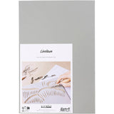 Linoléum Creativ company, format 20x30 cm, épaisseur 3 mm, gris, 2 pièces 1 boîte
