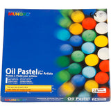 Pastel à l'huile Mungyo, l: 7 cm, épaisseur 11 mm, différentes couleurs, 24 pièces 1 boîte