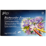 Craie aquarelle Mungyo, l : 9,3 cm, différentes couleurs, 24 pièces, 1 boîte