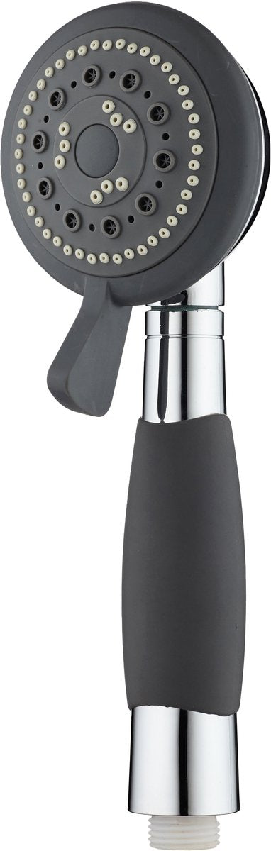 Douchette Schütte Vital avec poignée antidérapante - pomme de douche ø 12,5 cm - 4 positions - chrome