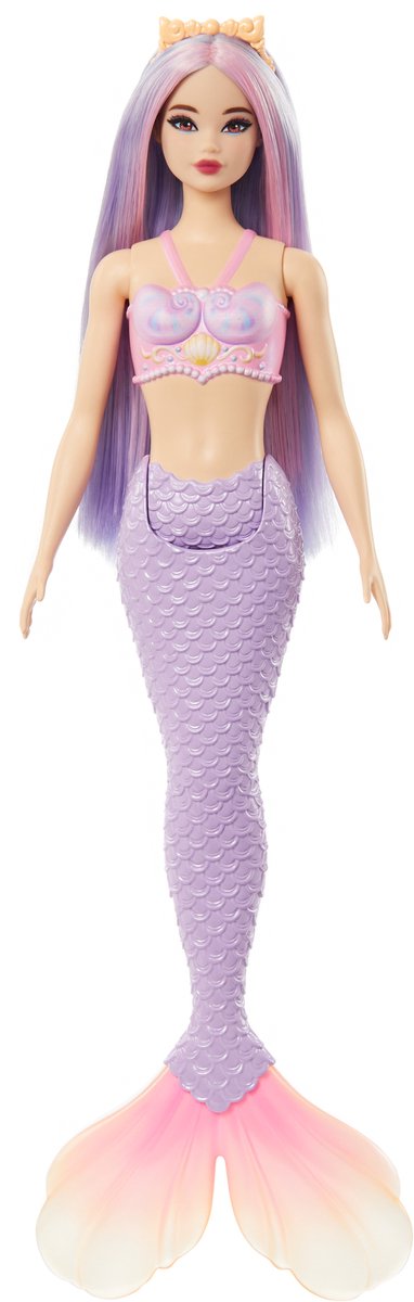 Barbie une touche de magie - queue de sirène violette - poupée