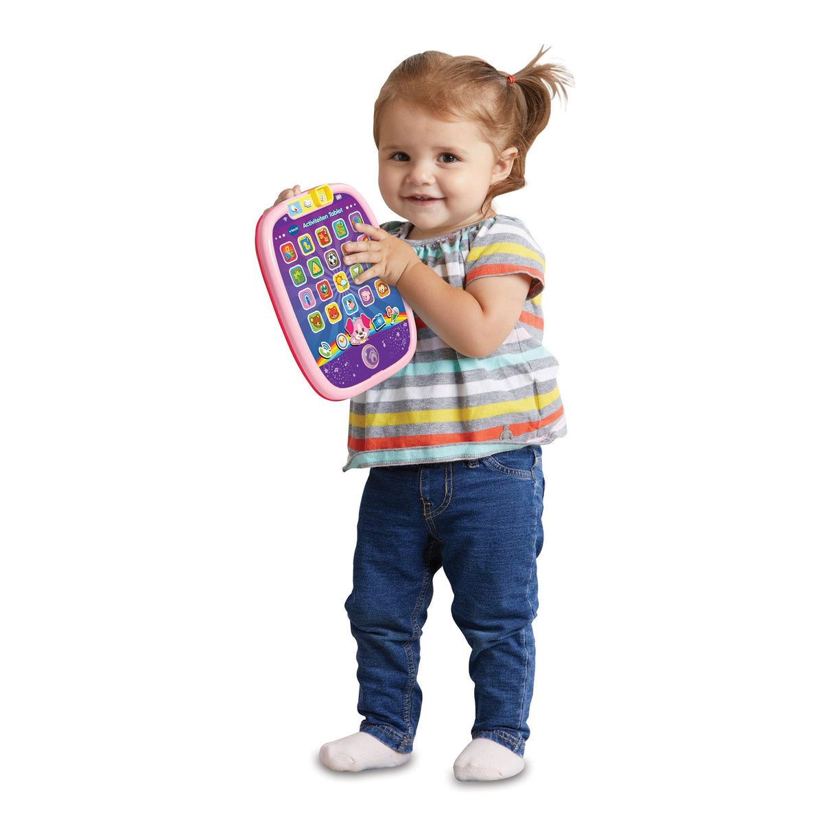 Vtech tablette d'activité bébé - jouets éducatifs - ordinateur jouet enfant - formes, chiffres plus - de 9 à 36 mois