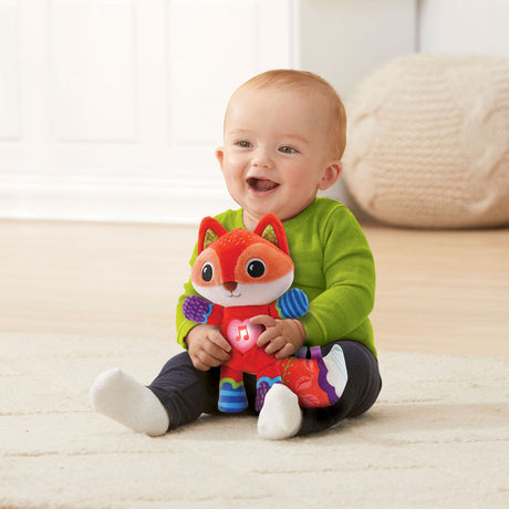 Vtech peluche animaux amis renard - centre d'activités interactif - jouets éducatifs pour bébé - cadeau - 0 ans à 3 ans