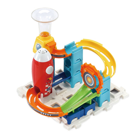 Vtech Marble Rush Rocket Set Electronic M100e Marble Track - 79 pièces - incl. 10 billes avec effets lumineux et sonores - cadeau - jouets 3 à 12 ans