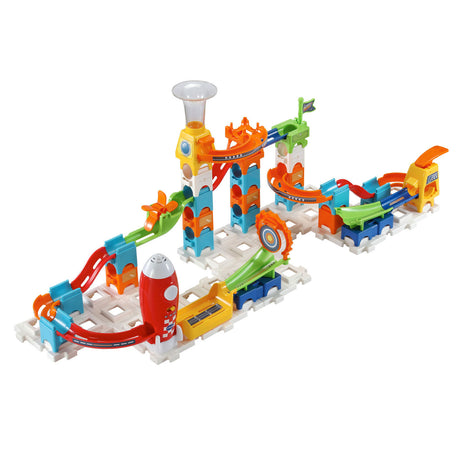 Vtech Marble Rush Rocket Set Electronic M100e Marble Track - 79 pièces - incl. 10 billes avec effets lumineux et sonores - cadeau - jouets 3 à 12 ans