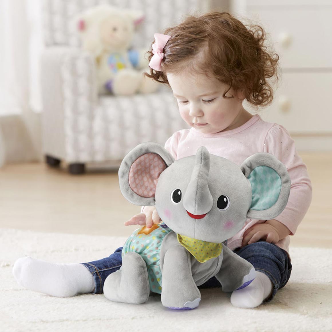 Vtech crawl en cuir éléphant