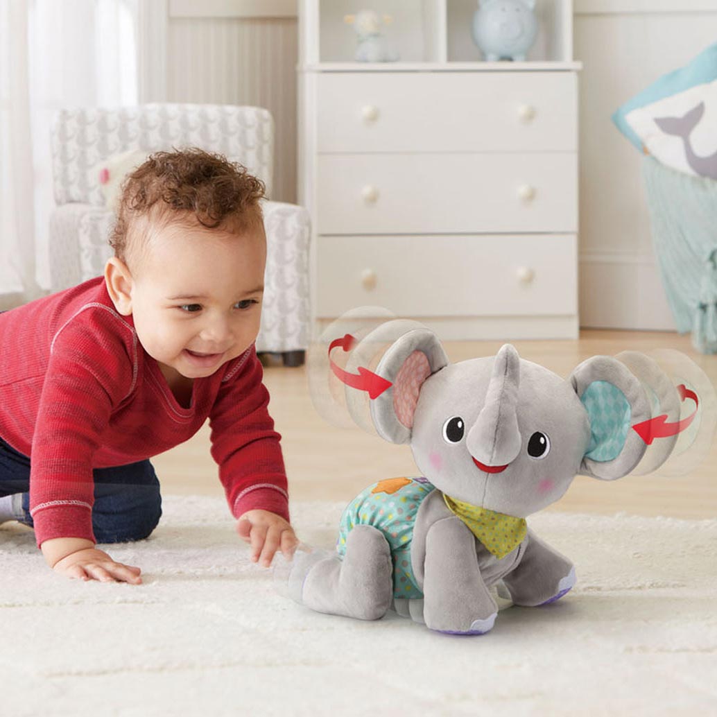 Vtech crawl en cuir éléphant