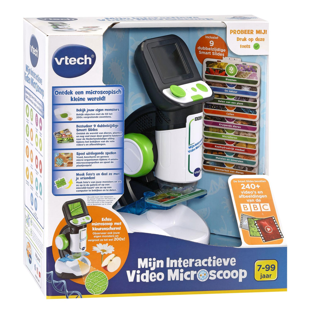 Vtech mon microscope vidéo interactif pour enfant - jouet interactif éducatif - découvrez le monde microscopique - cadeau - à partir de 7 ans