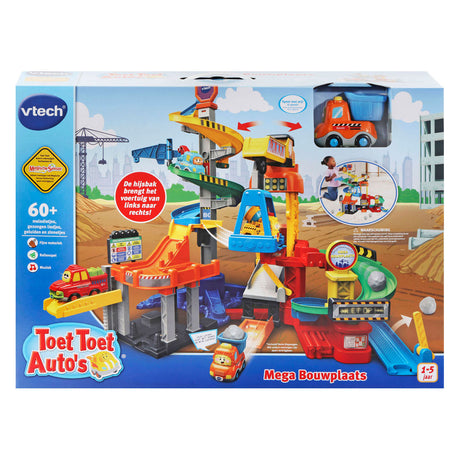 Vtech toot toot cars méga ensemble de jeu de chantier de construction - avec voiture jouet - jouets éducatifs et interactifs pour bébé - cadeau - de 1 à 5 ans