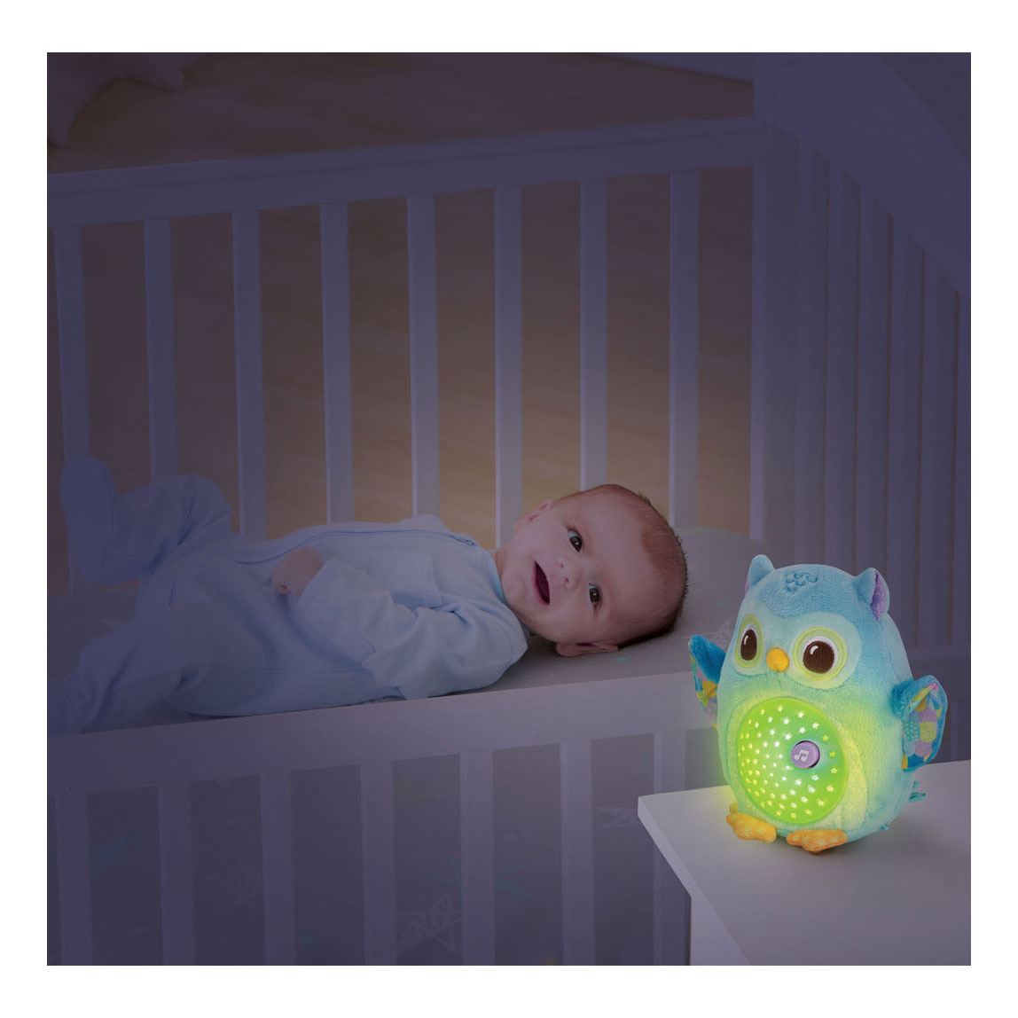 Vtech lampe de nuit hibou au coucher