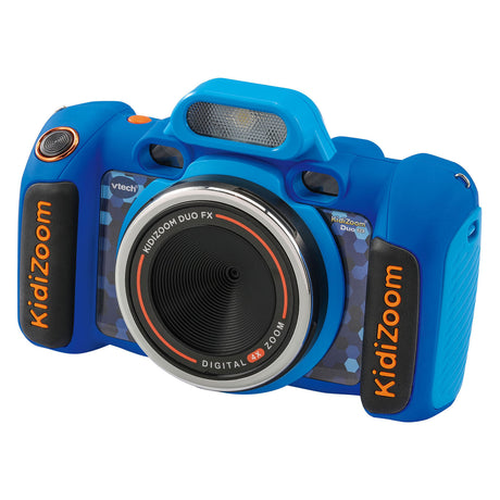 Vtech kidizoom duo fx appareil photo pour enfants - jouets interactifs - prendre des photos et des vidéos - jouets à partir de 4 ans - bleu