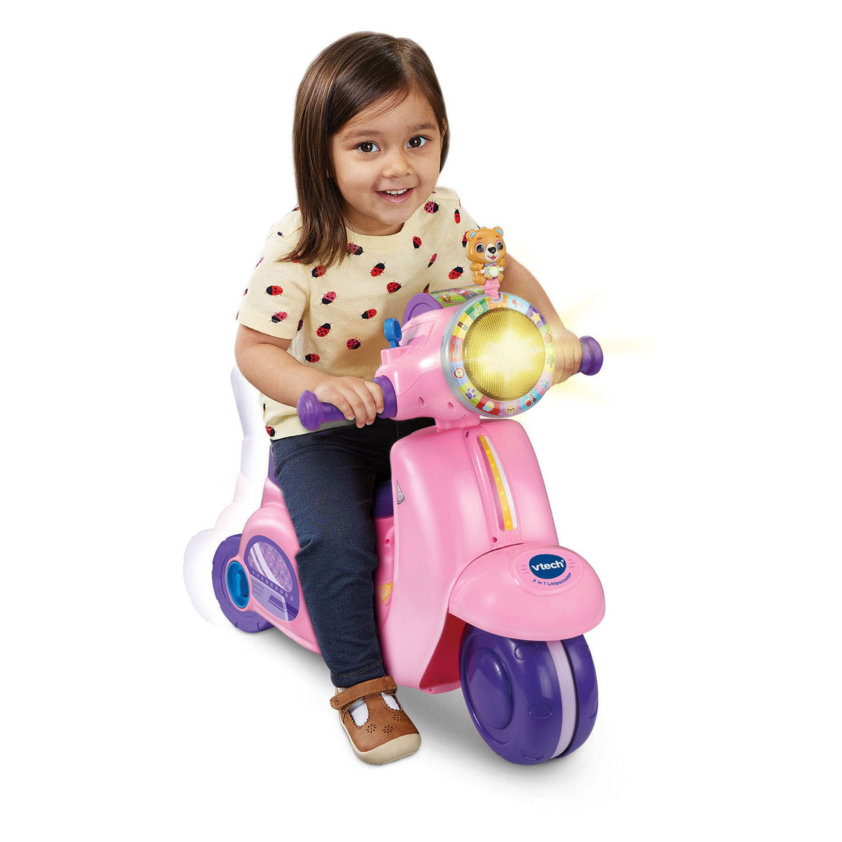 Trottinette de course Vtech 2en1 rose