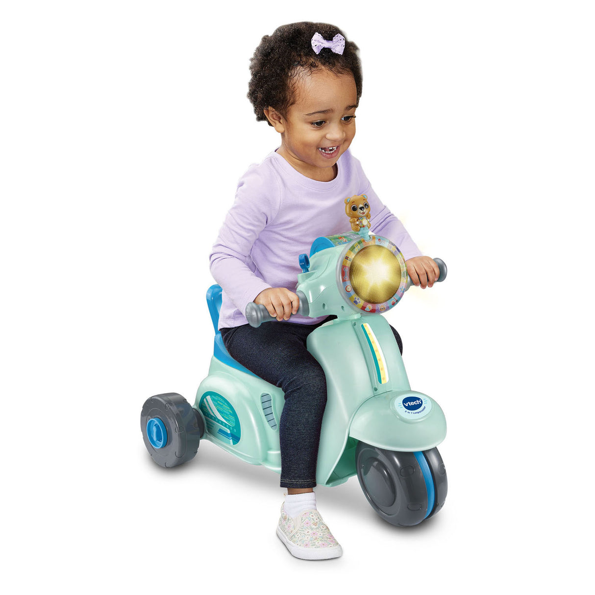 Trottinette de course Vtech 2en1 bleu