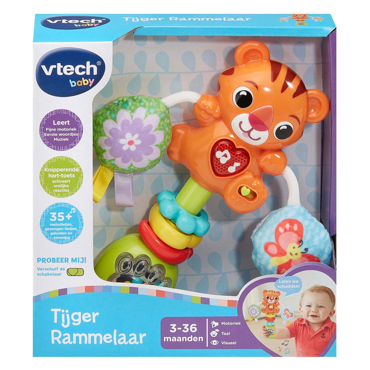 Hochet bébé tigre Vtech | 2 pièces