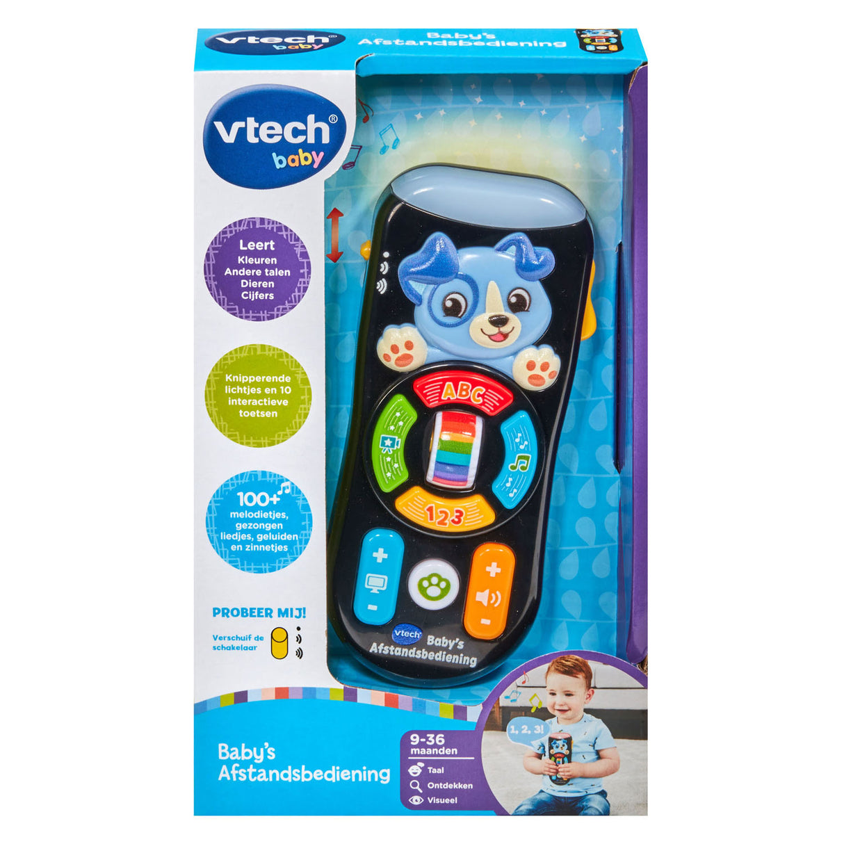 Télécommande pour bébés Vtech avec jusqu'à 100 mélodies