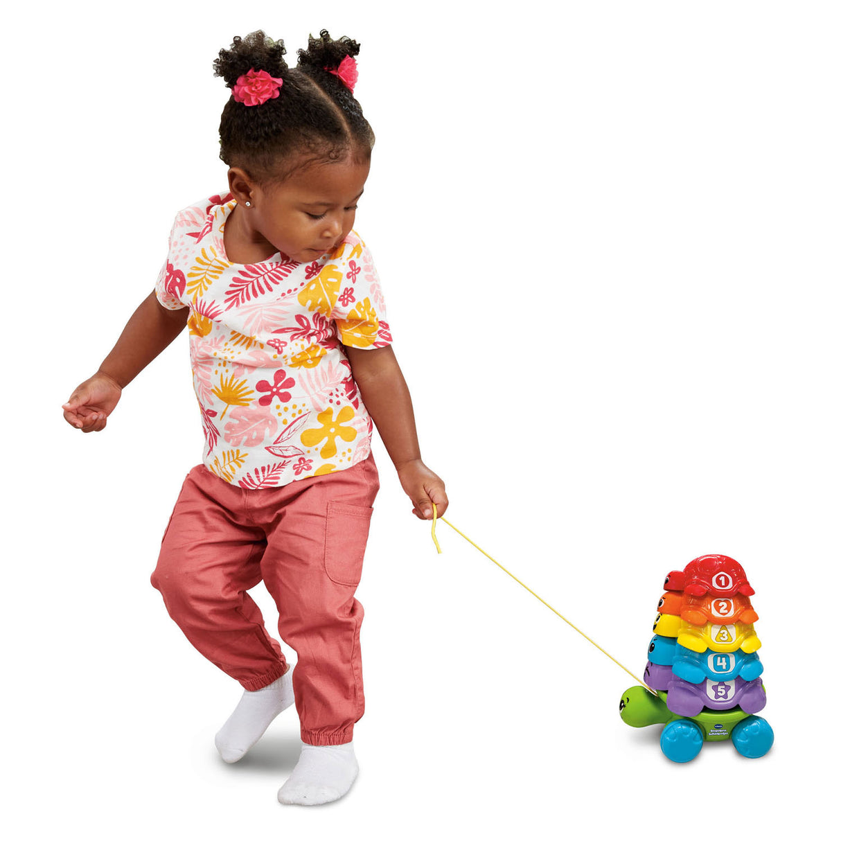 Figurine à tirer tortue amusante à empiler Vtech