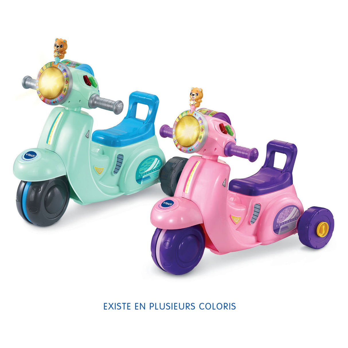 Vtech baby 2-en-1 draisienne scooter - rose