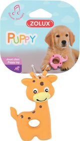 Zolux jouets pour chiots girafe en latex orange