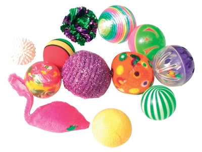Jouets pour chat Zolux boules colorées fantaisie assorties