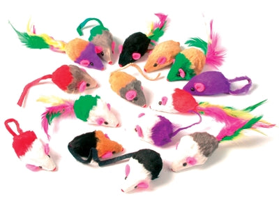 Zolux jouets pour chat souris à fourrure assorties