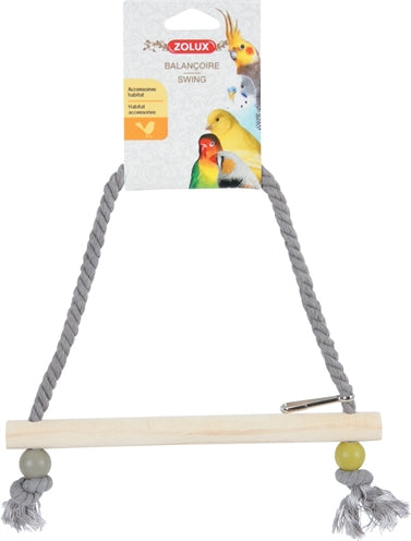 Zolux balançoire bois avec corde assortie