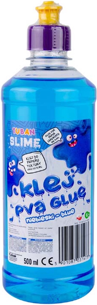 Tuban - colle pva pour slime - bleu 500 ml