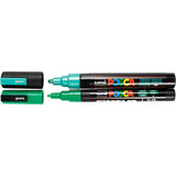 Marqueur Uni-posca posca, taille pc-5m + pc-3m, largeur de trait 0,9-1,3 + 2,5 mm, différentes couleurs, 12 div 1 boîte