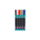 Tulipe • marqueurs textiles pailletés opaques 6 pcs.