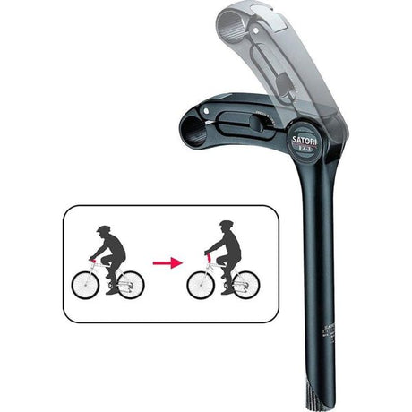 Satori tige ez3 quill Ø25.4 mm 230 mm - Matt Black