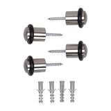 Mack 1069045 - deurstop cilindermodel inox look ø 20h30 mm 4 st pc | 6 stuks