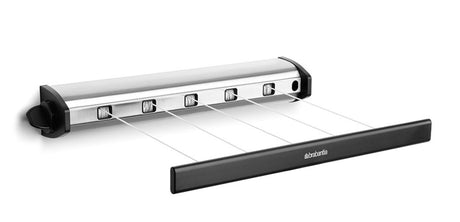 Ligne de séchage à rouleaux Brabantia 22 m en acier mat