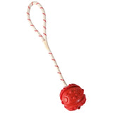 Trixie Ball on Rope Natural Rubber Floating Sorti