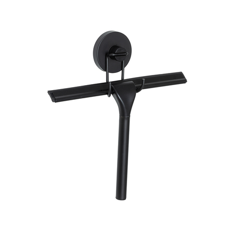 Wenko vacuum-loc douchewisser mat zwart - raamwisser - trekker douche - bevestigen zonder boren