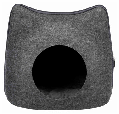 Trixie relax igloo chat feutre gris