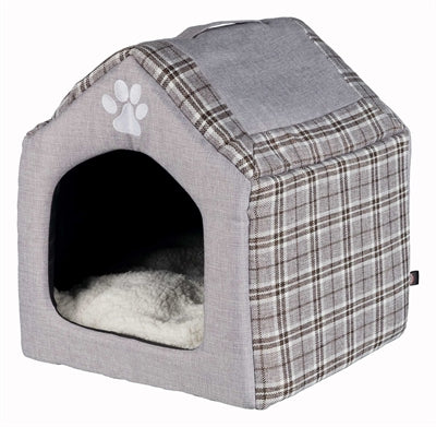 Trixie Relájate Iglo Dog House Silas Gray Creme